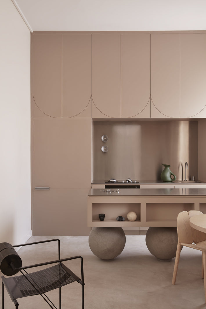 Cream Color Kitchen Designing Idea