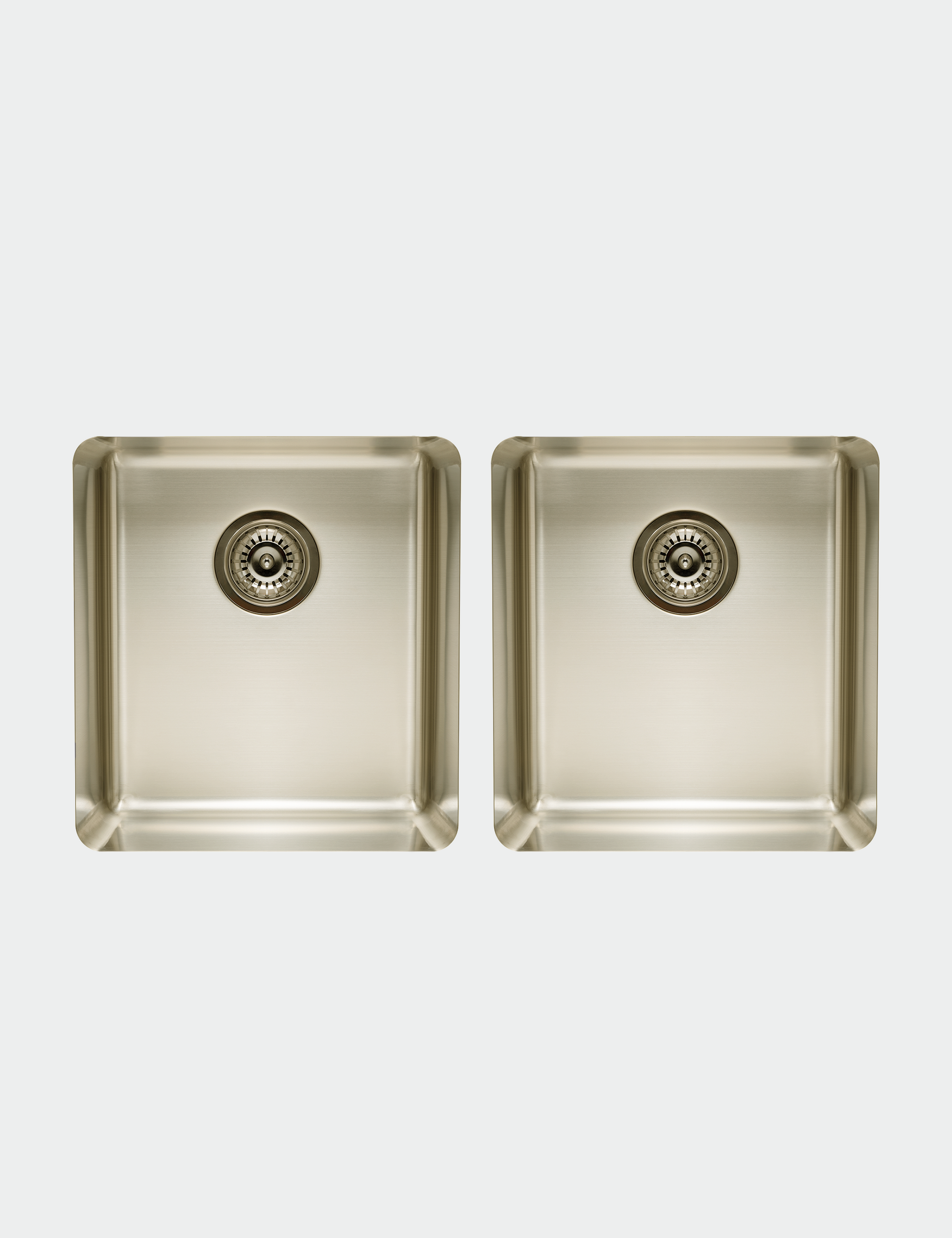 Titan 840mm Double Bowl Gold Kitchen Sink