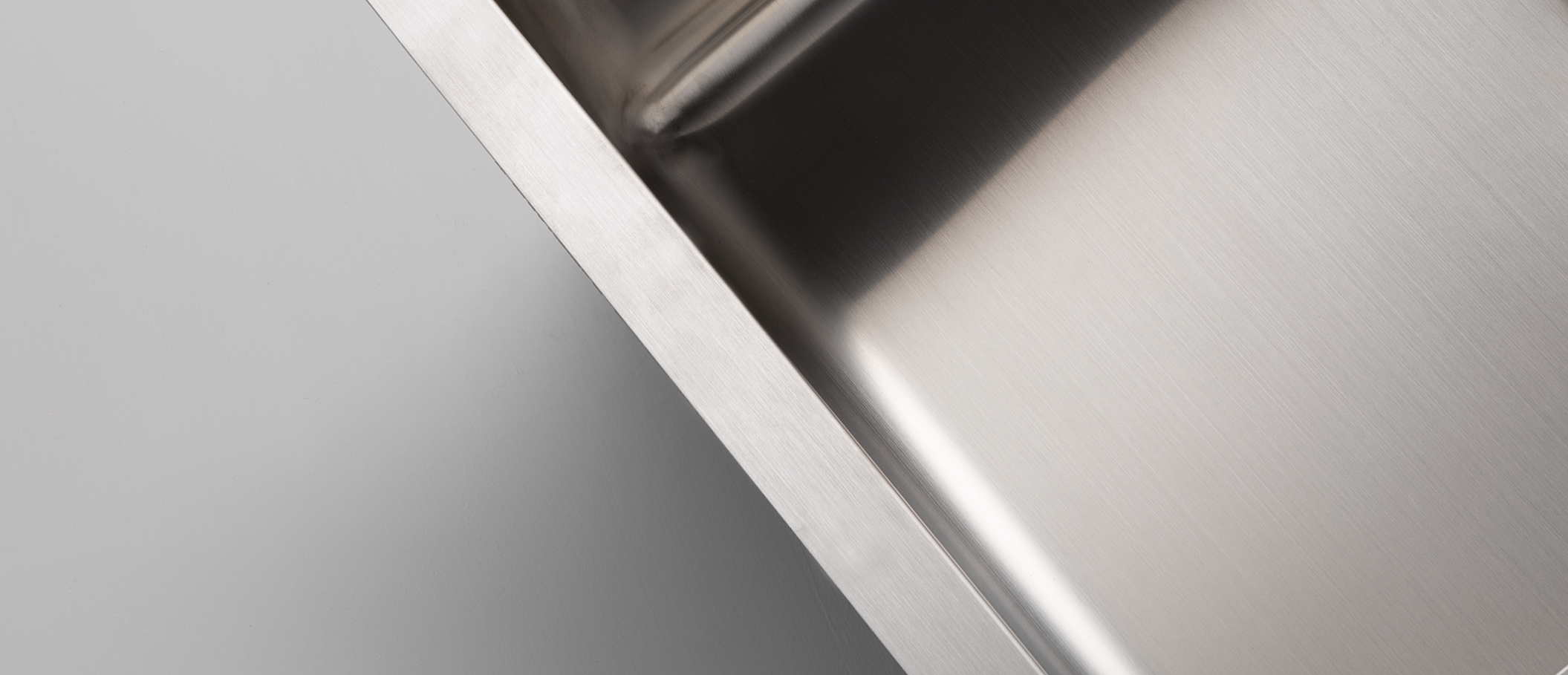Side Panel Of Silver Kitchen Sink