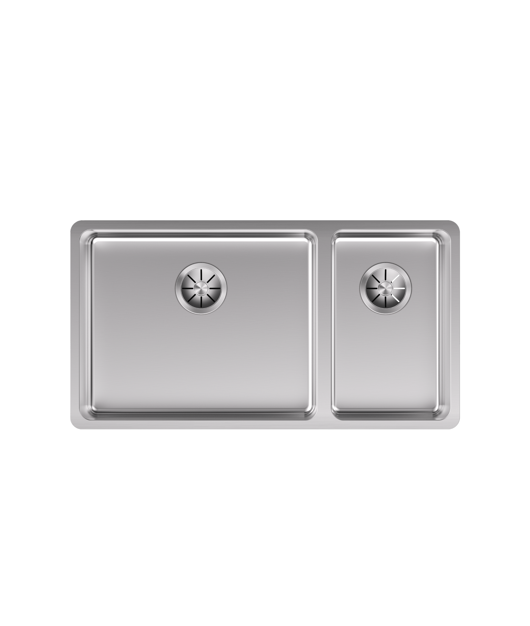 500mm & 250mm Two Bowl Sink - TITAN