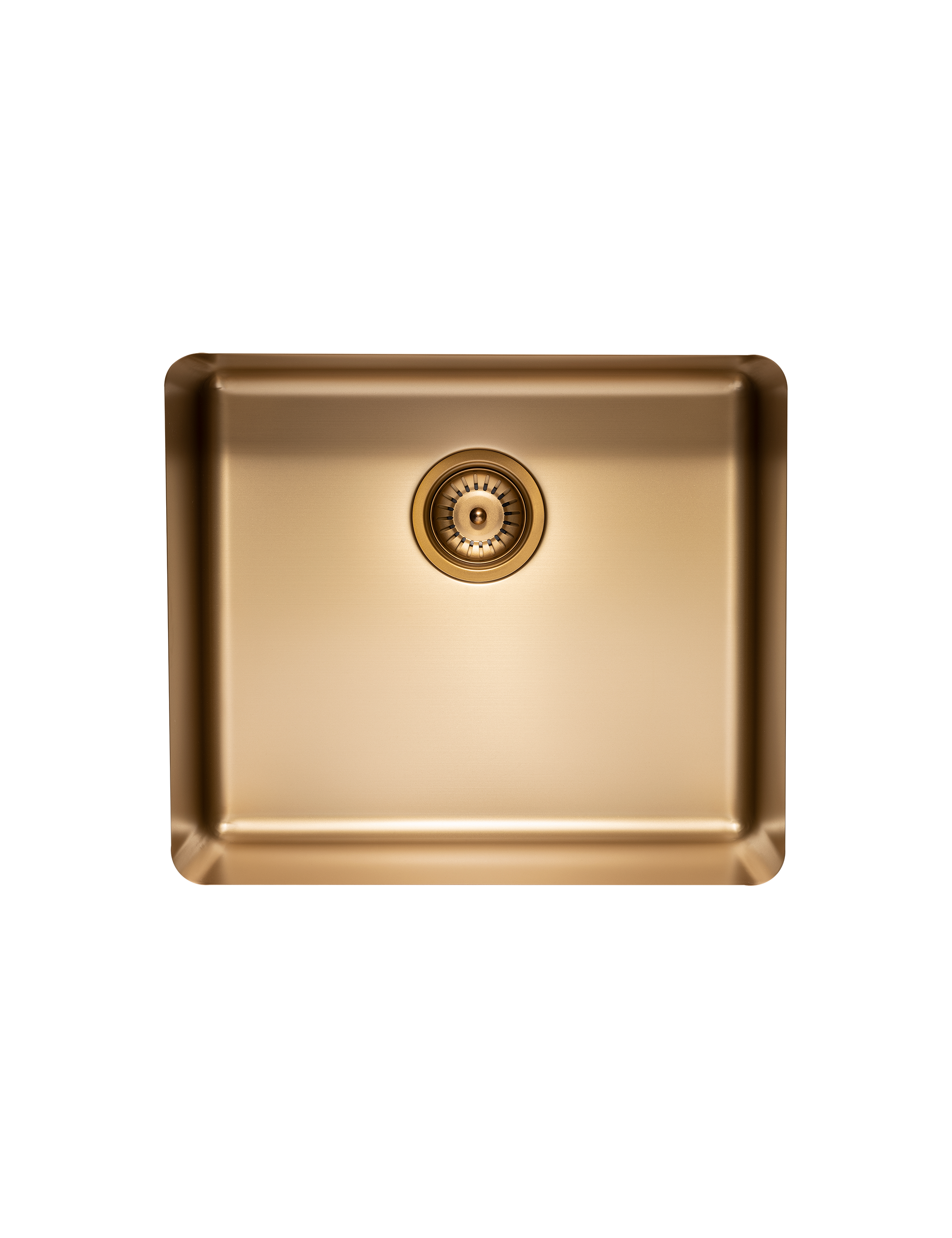 520mm Large Single Bowl Kitchen Sink - Brass