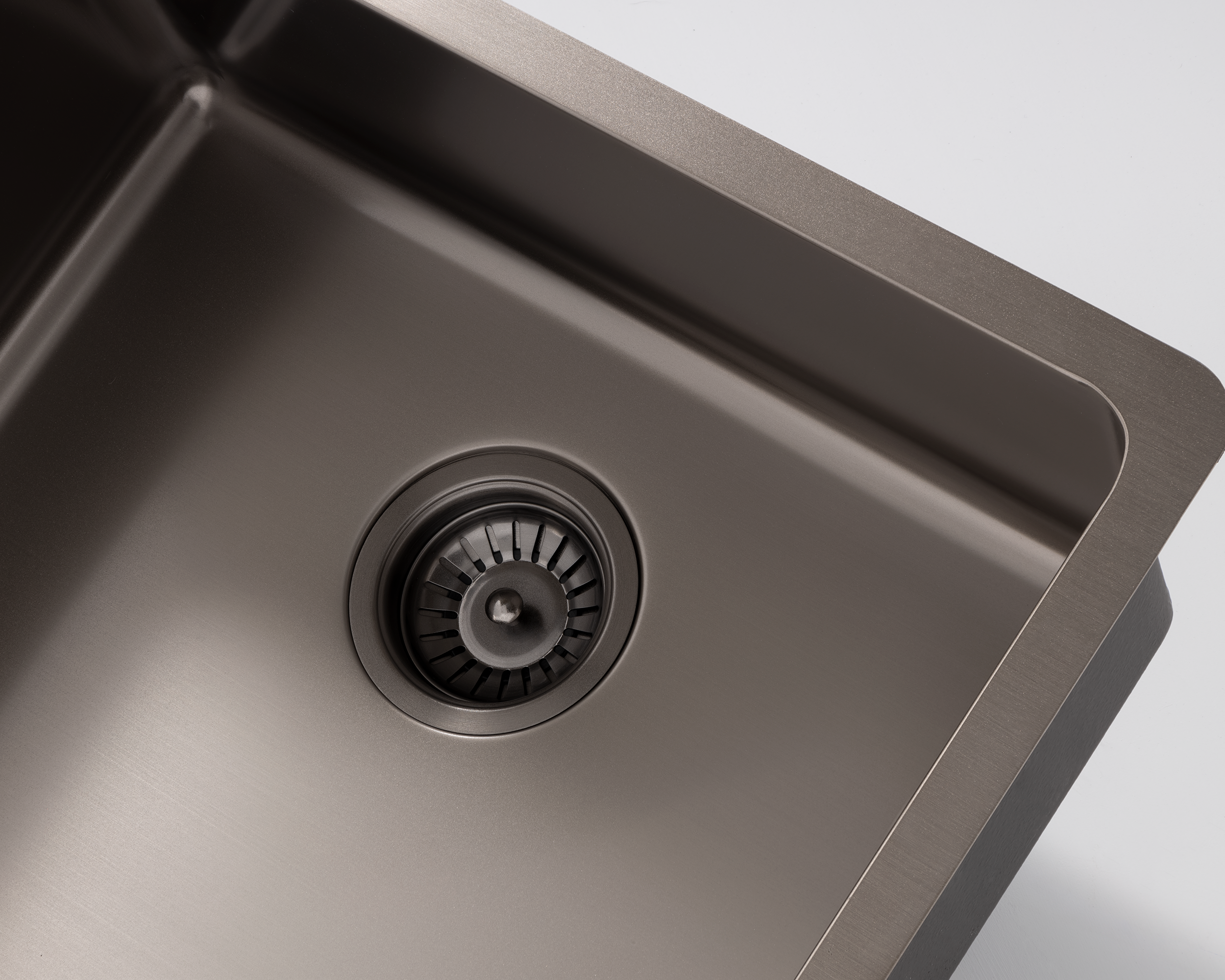 285mm Small Single Bowl Kitchen Sink - Gunmetal