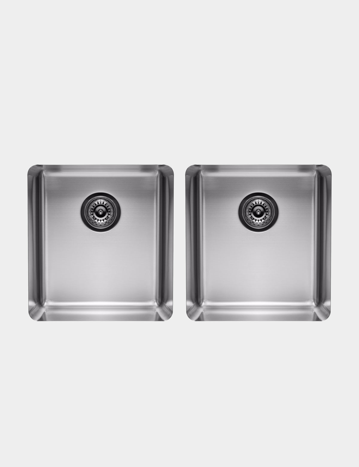 Essentials 350mm & 350mm Double Bowl Sink - TSSS4040