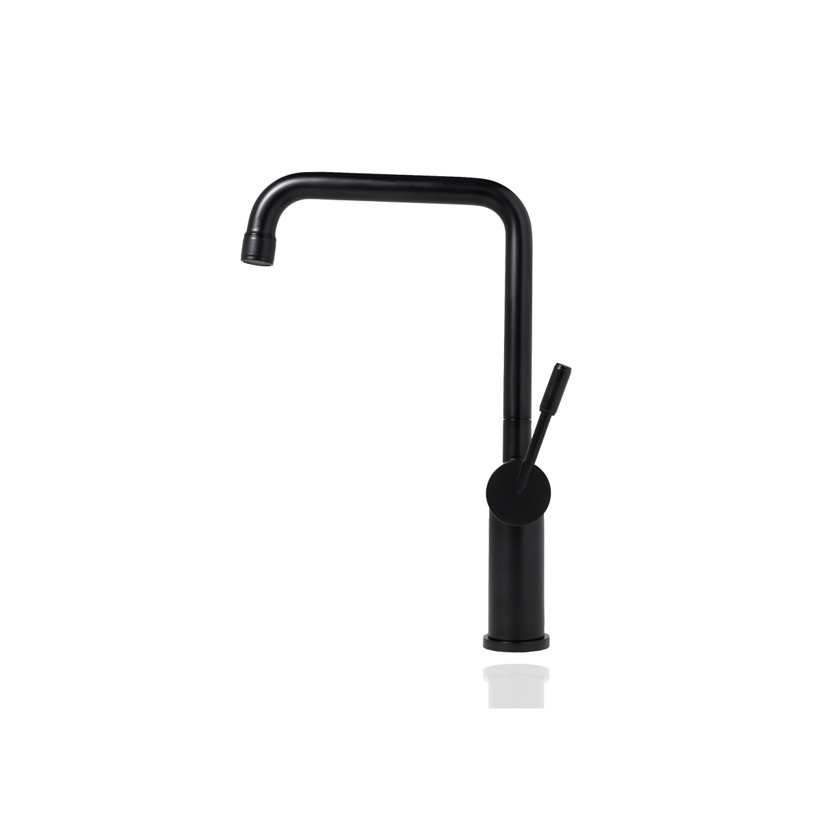 Square Kitchen Mixer Tap - Matte Black