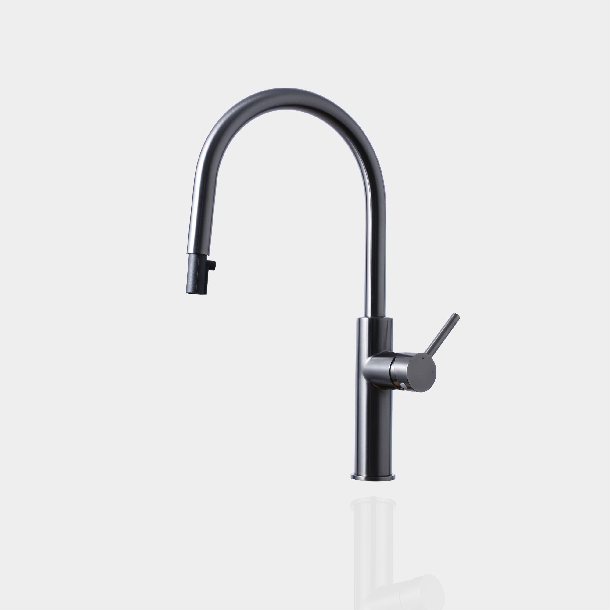 Essentials Lite Gooseneck Pull Out Kitchen Mixer Tap