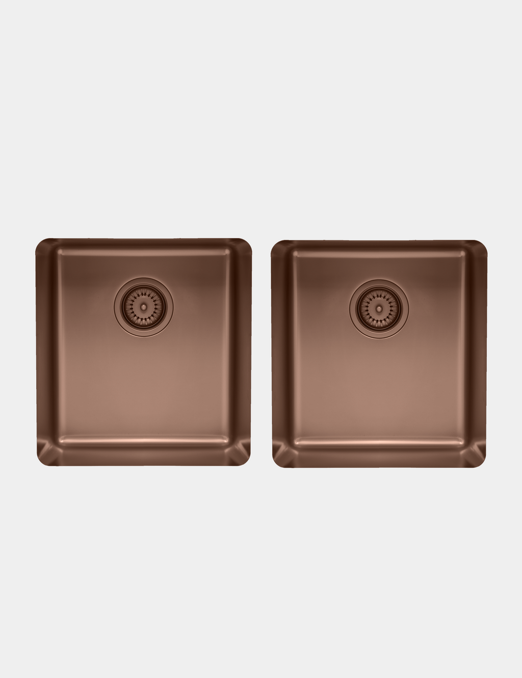 Essentials 350mm & 350mm Double Bowl Sink - TSAB4040