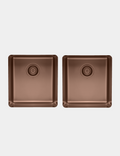 Essentials 350mm & 350mm Double Bowl Sink - TSAB4040
