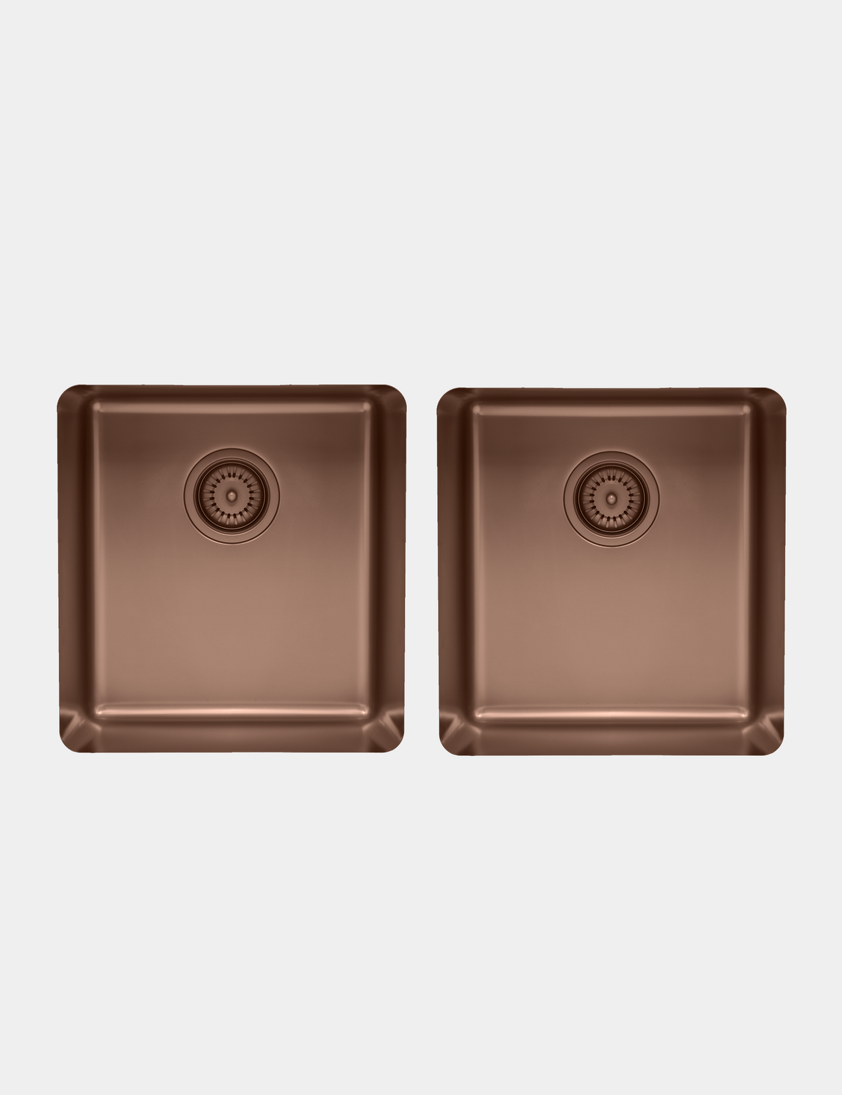 Essentials 350mm & 350mm Double Bowl Sink - TSAB4040