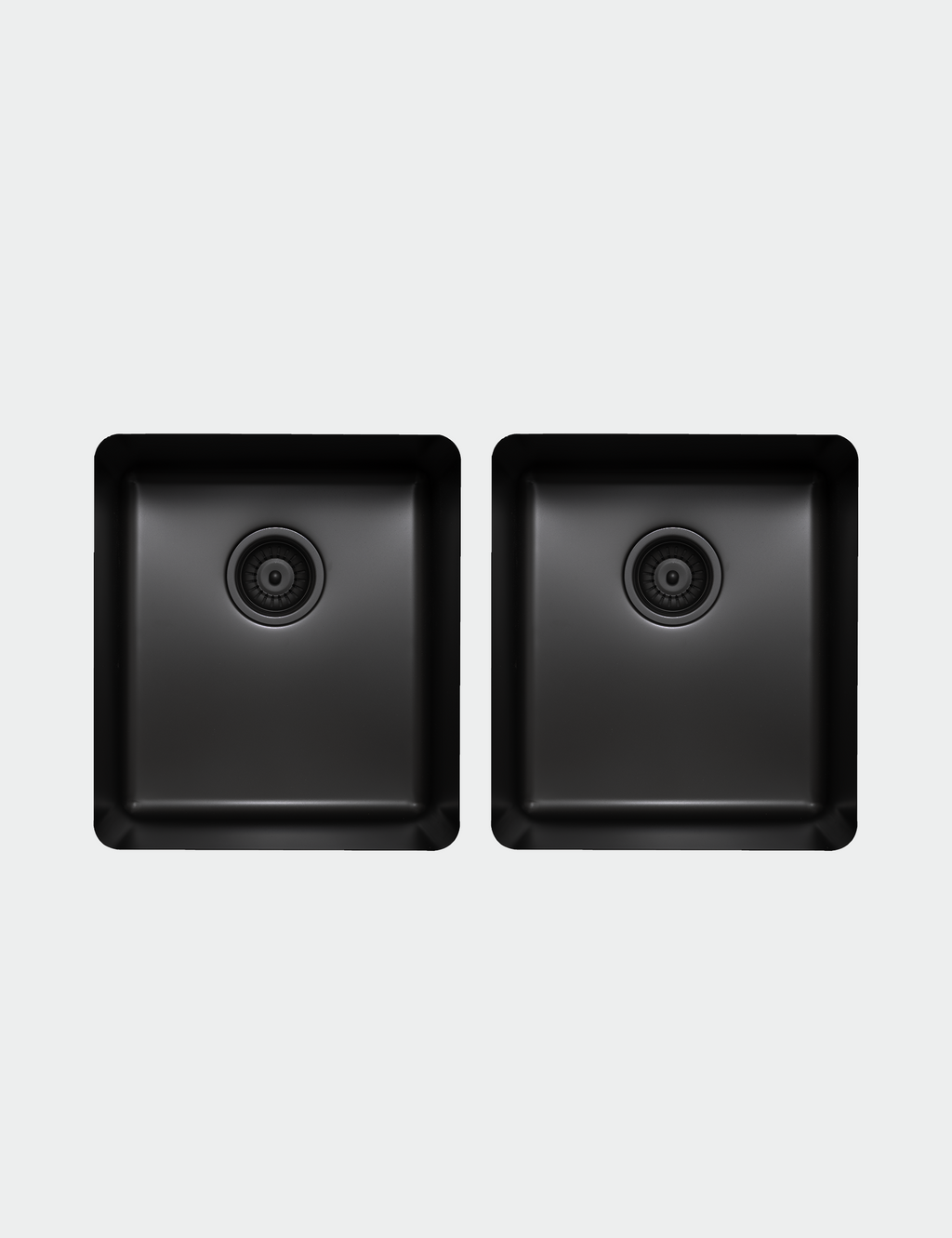 Essentials 350mm & 350mm Double Bowl Sink - TSBS4040