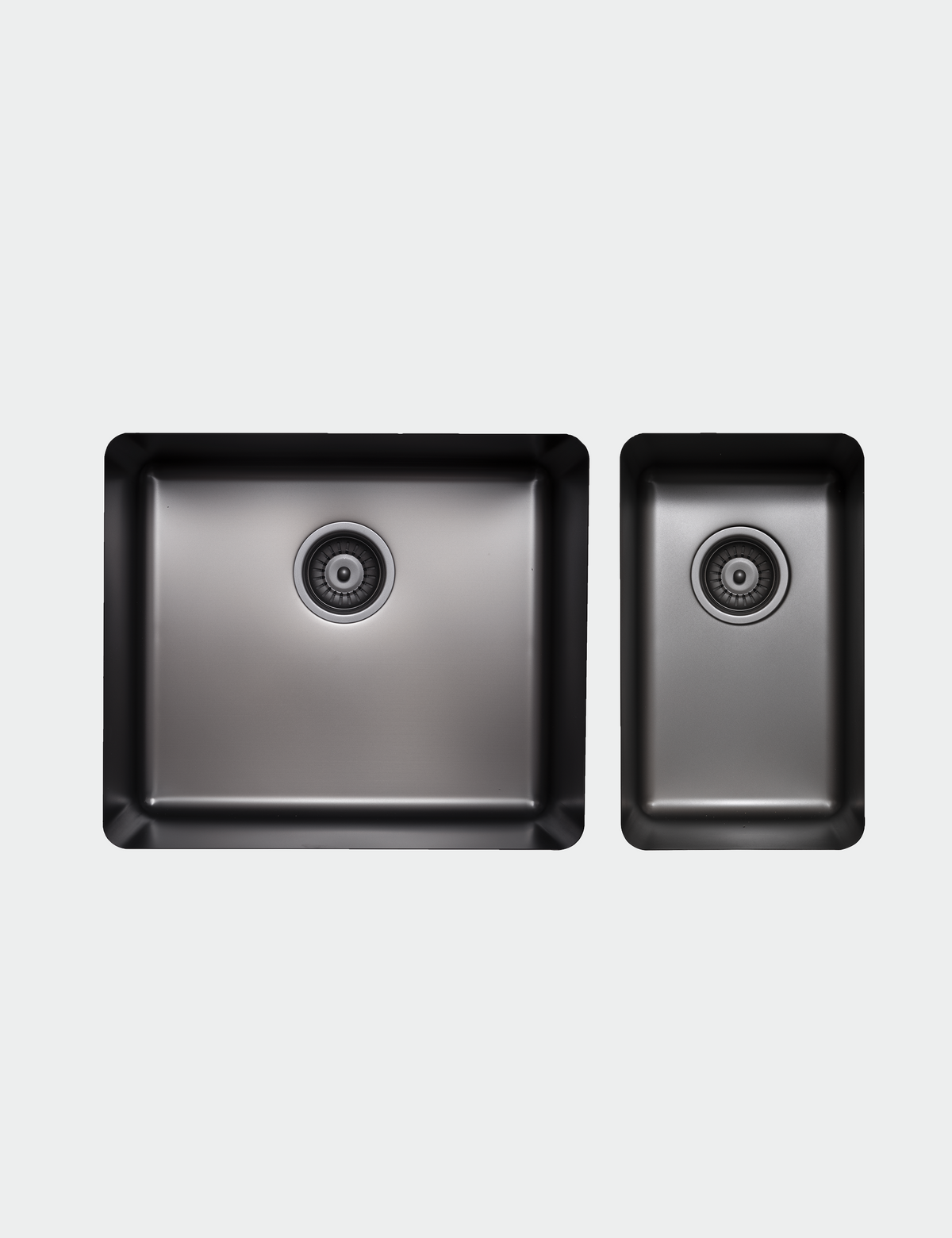 Essentials 500mm & 250mm 1 + 1/2 Double Bowl Sink - TSGM5228