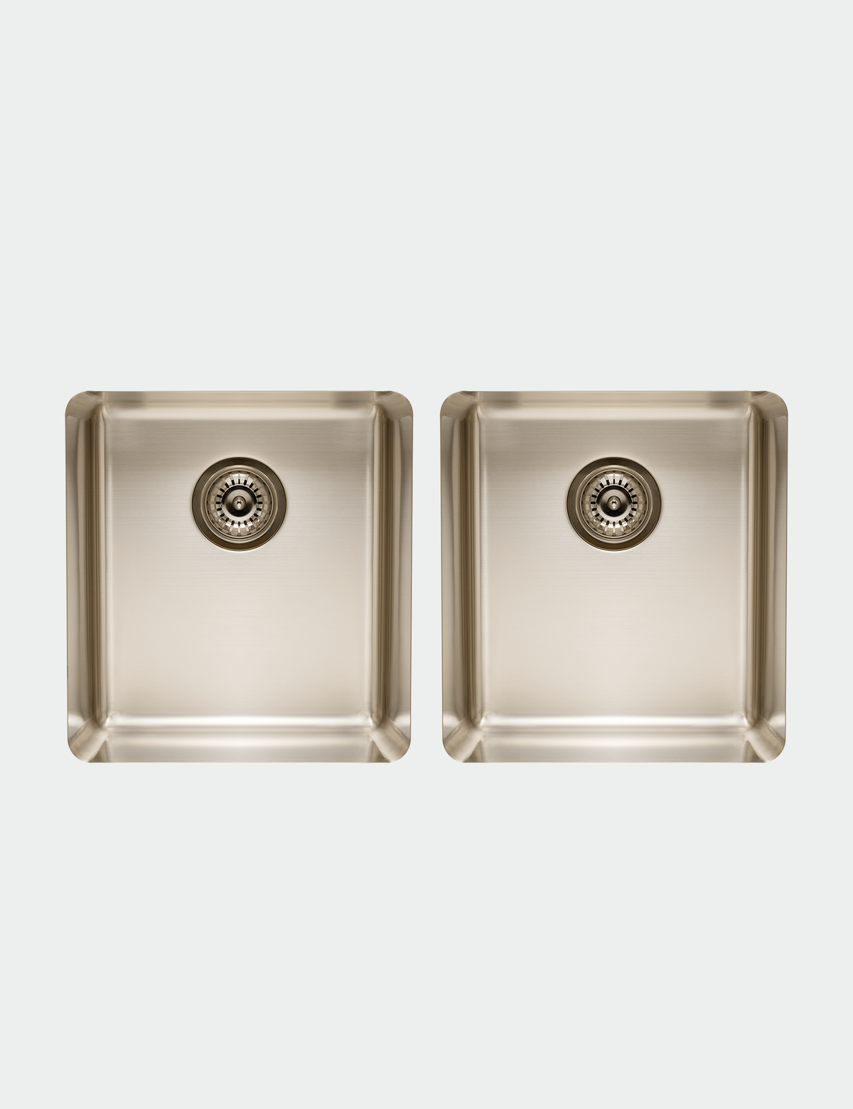 Essentials 350mm & 350mm Double Bowl Sink - TSPG4040